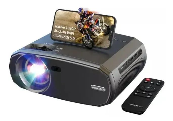 Projetor WeWatch V50 1080P Full HD 200 Polegadas 5G/Wifi/bluetooth 230 Ansi Lumens - Foto 2