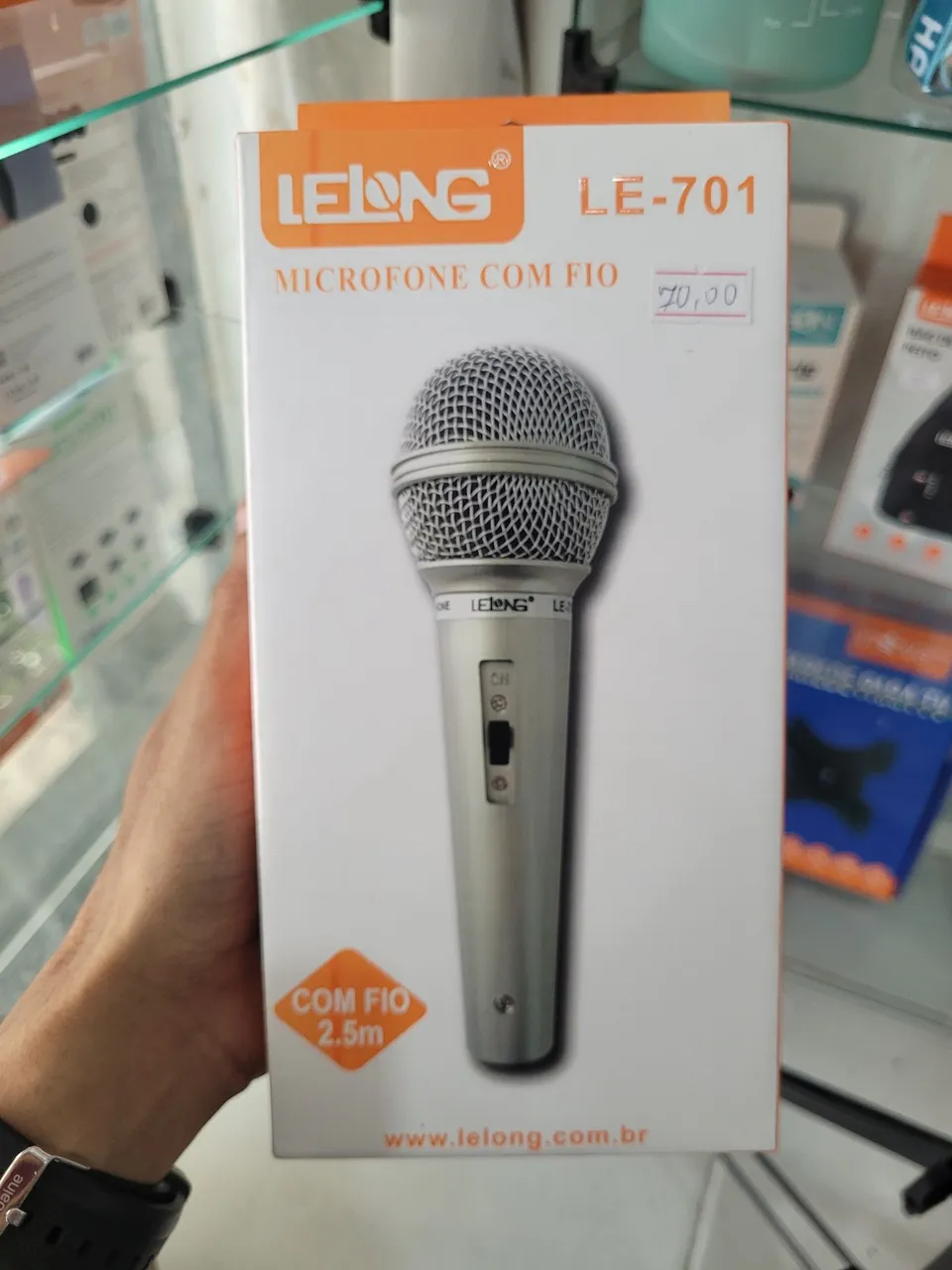 Microfone com Fio Lelong LE-701