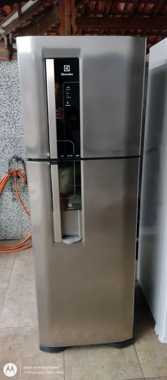 Geladeira Duplex Electrolux inox fross freer v 110 tudo ok valor 1180 com entrega 
