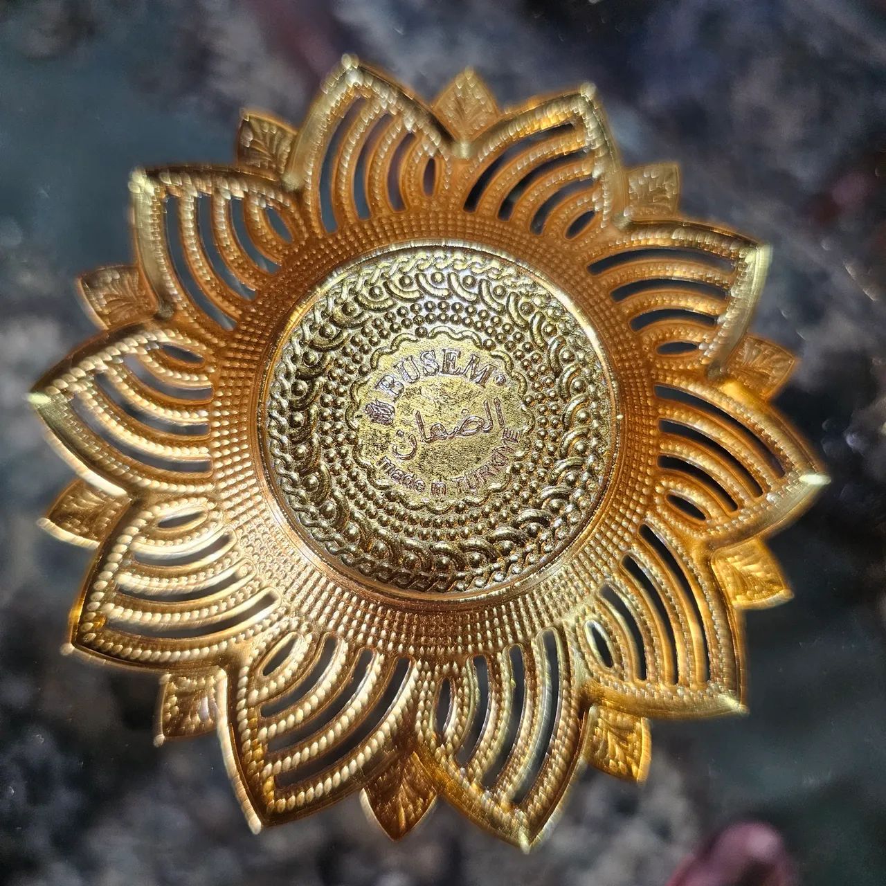 Decoração vintage, conjuntinho porcelana e açucareiro Turco com detalhes em metal dourado - Foto 6