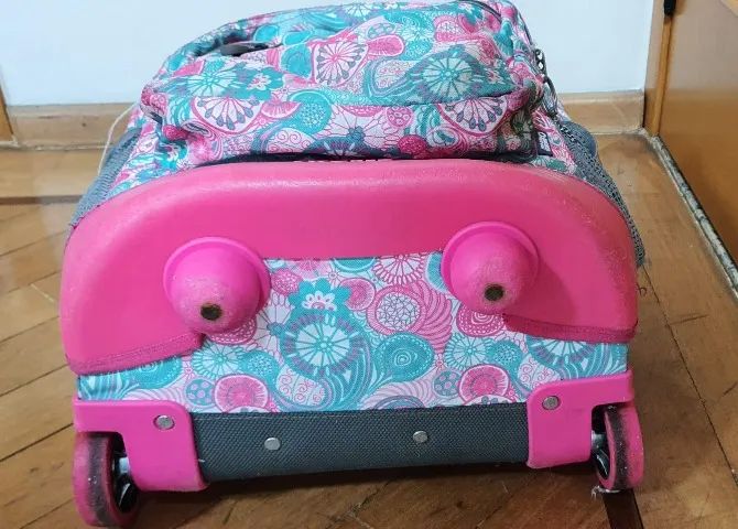 Mochila Escolar Com Alça E Rodinha J Word New York - Foto 4
