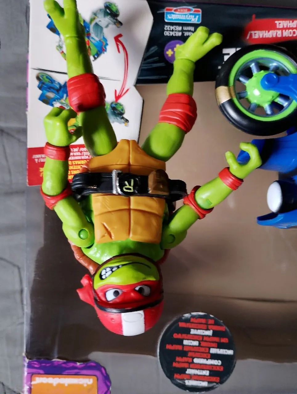 Tartarugas Ninja - Raphael e Motocicleta - Foto 2