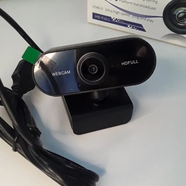 Câmera Usb Hd 1080p Webcam Mini - Faço Entrega - Foto 2