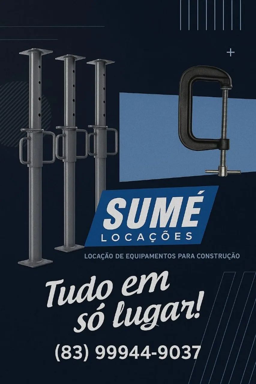 Locação de escoras metálicas 