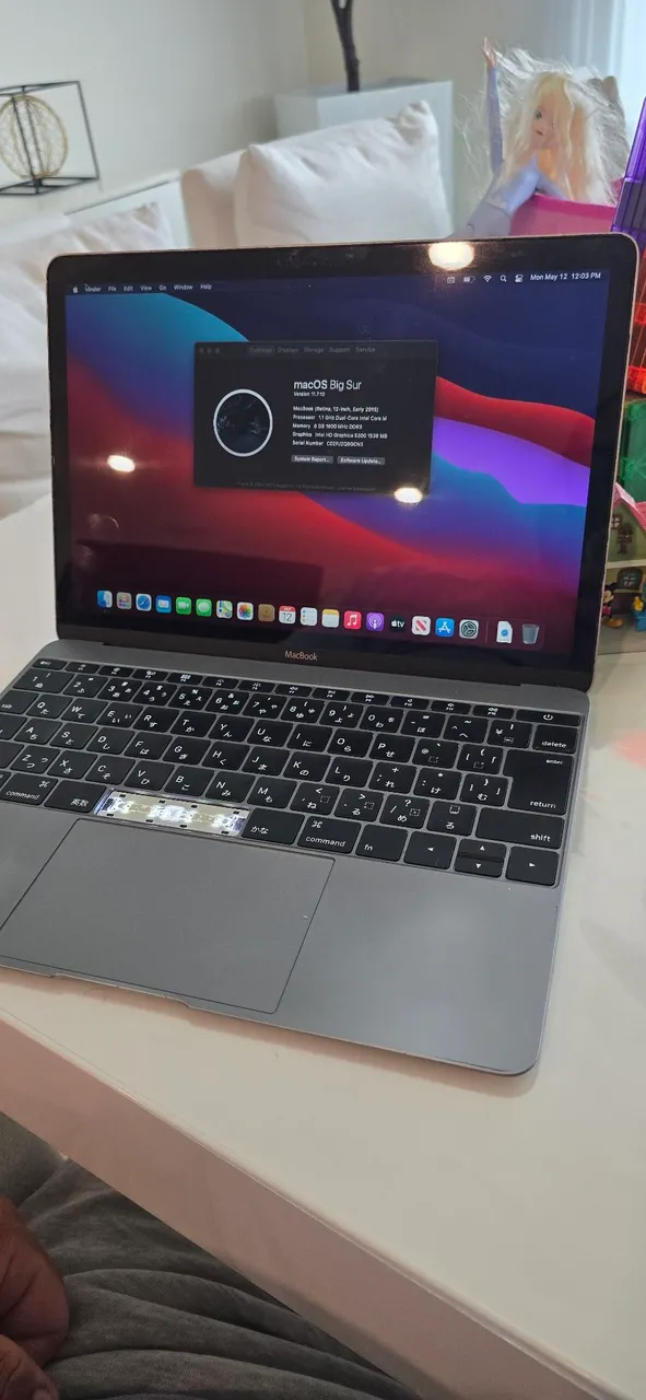 Macbook 12" Processador M 8gb 256gb