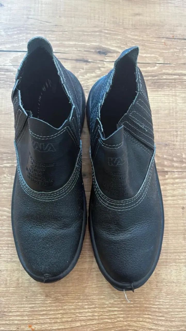 Botina De Trabalho De Couro - Foto 5