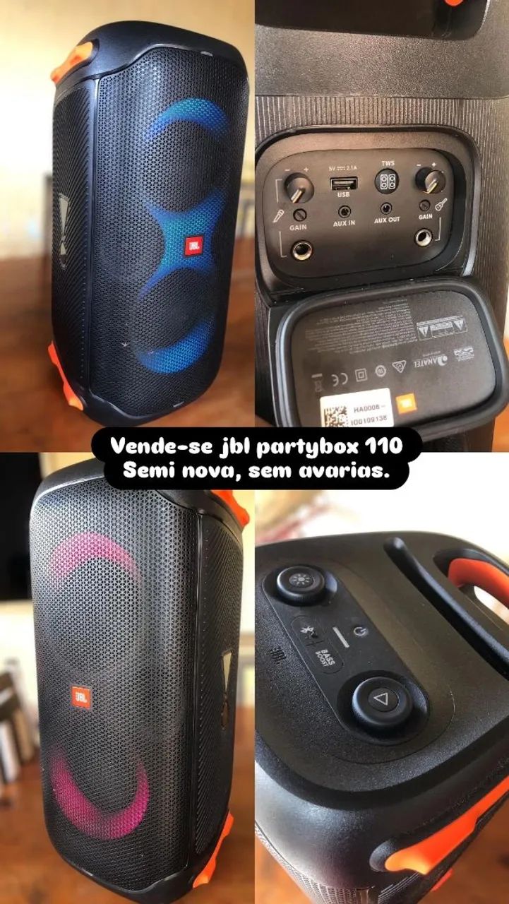 Caixa de Som JBL Partybox 110