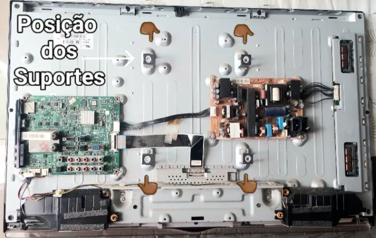 Suportes Internos para TVs Samsung LN32C530F1 Antiga - Foto 6