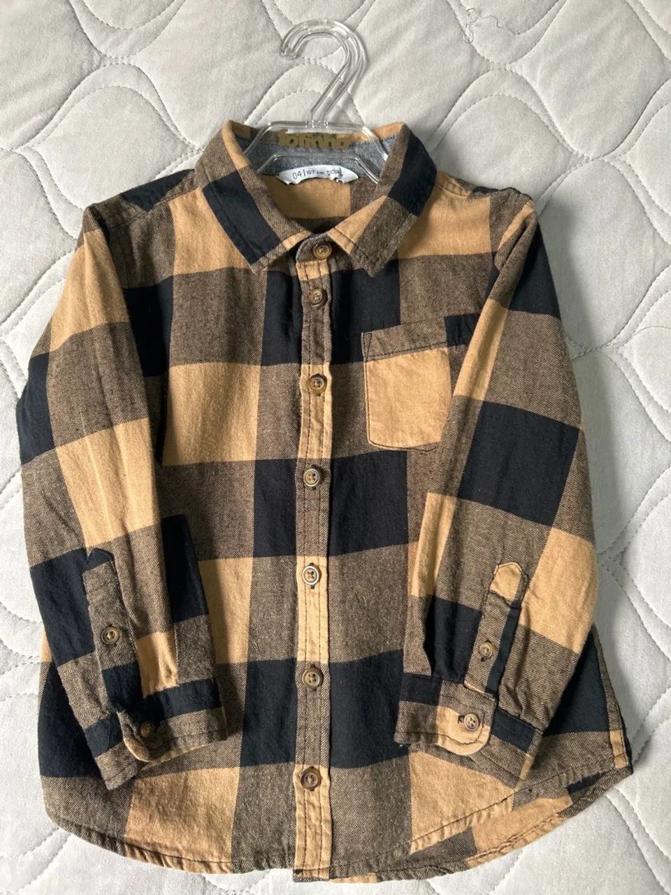 Camisa Xadrez Infantil - H&M sem uso - Foto 5