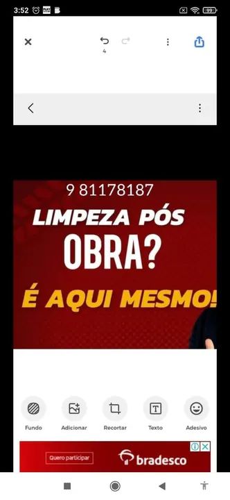 Limpeza de pisos e vidros *