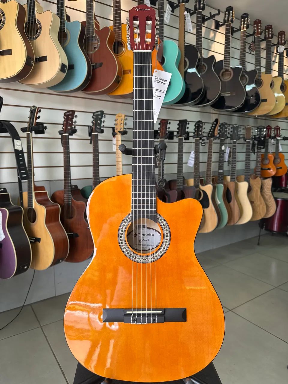 Violão Giannini elétrico nylon - Foto 5
