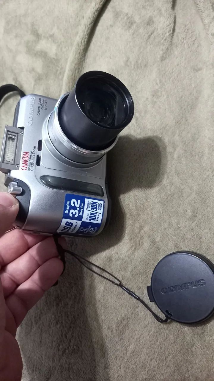 Camera olympus funcionando  raridade 64318618627073121