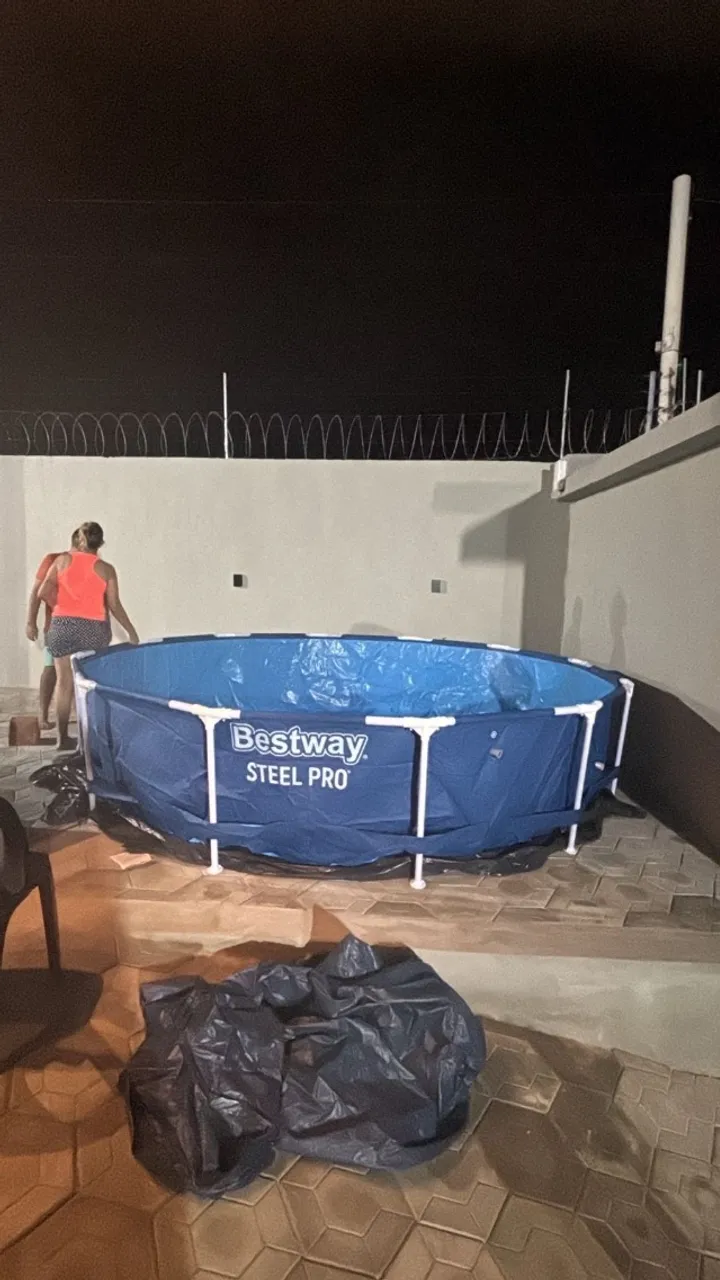 Piscina de plástico