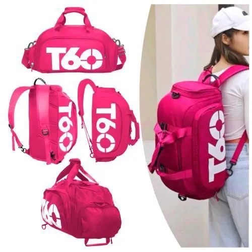 Mochila/Bolsa T60 Rosa - Conforto e Estilo!