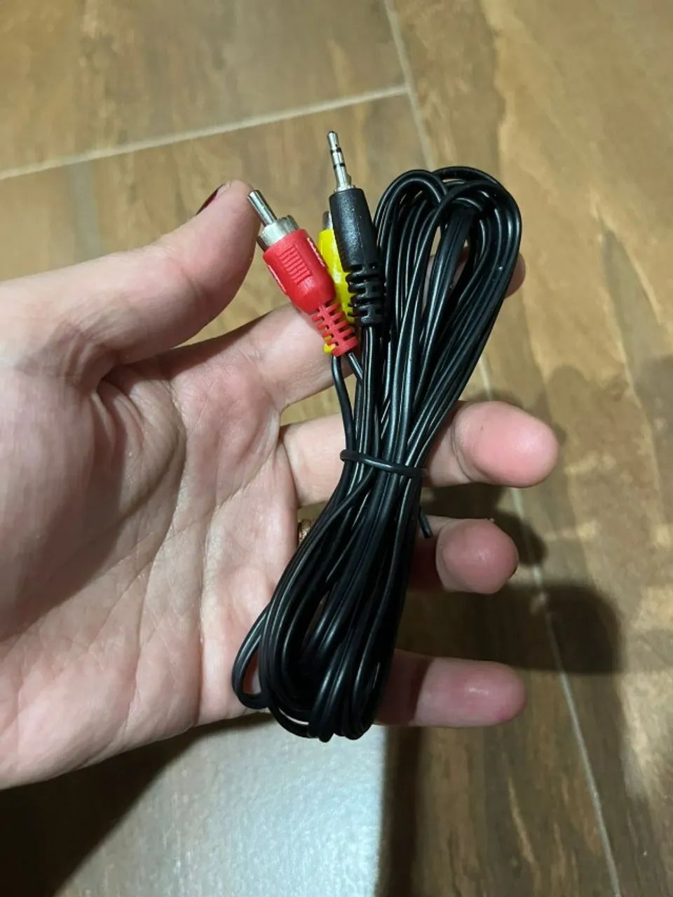 Cabo P2 Para Av 3 Rca Tv Box Lcd Tubo Receptor Áudio Vídeo - Foto 3