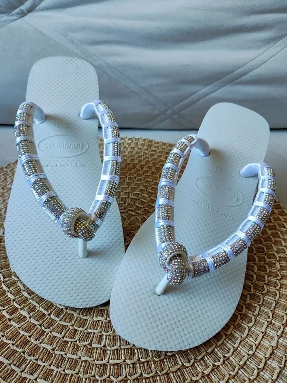 Havaiana bordada 