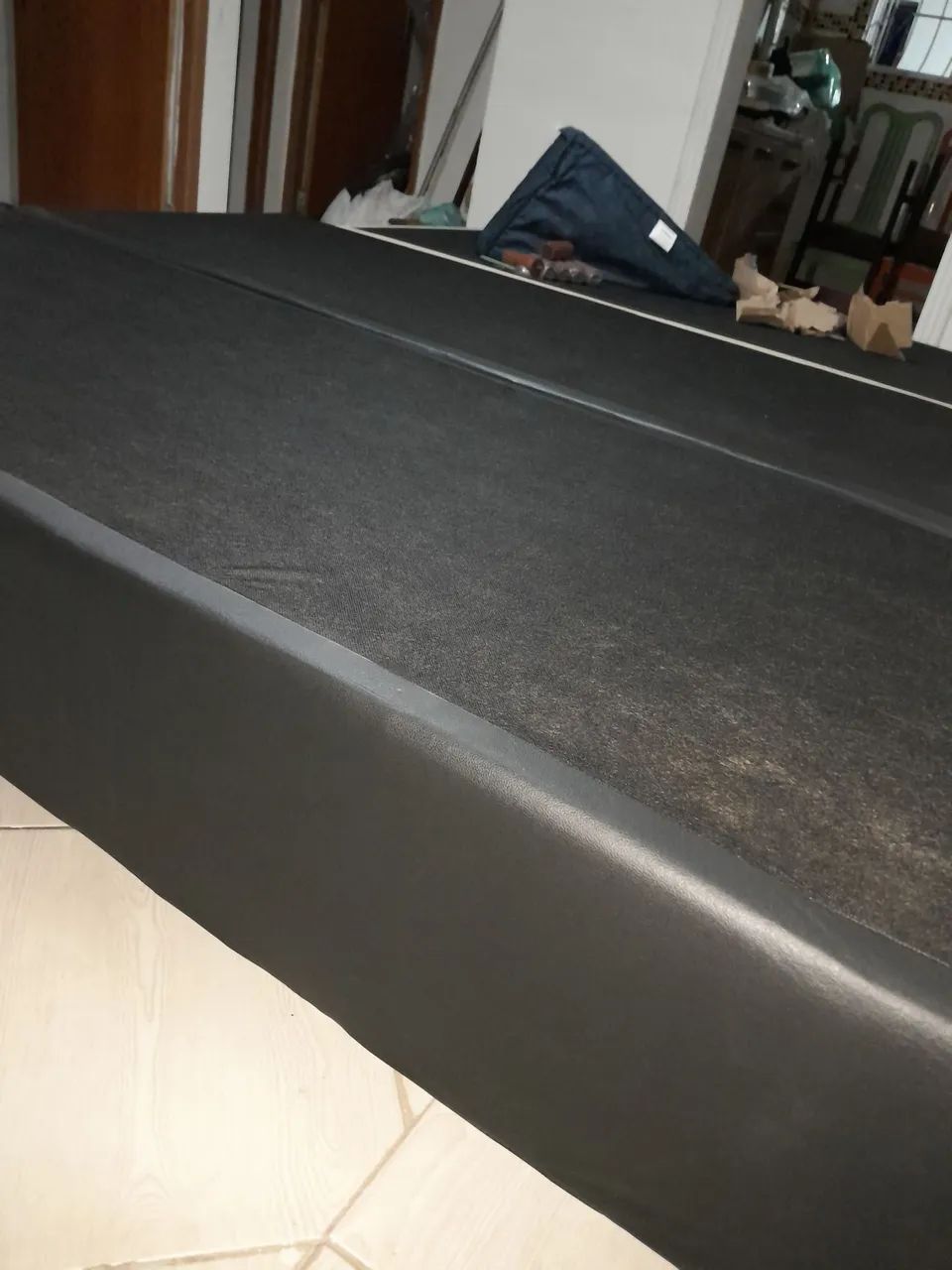 Base box cama queen preta $ 600 - Foto 3
