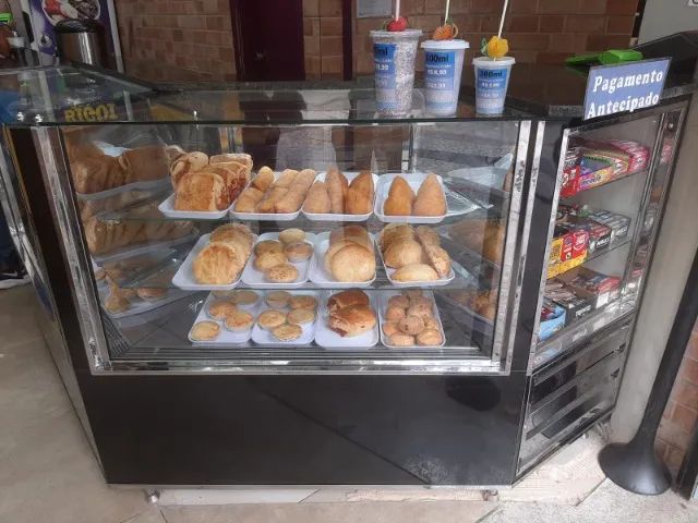 Balcão de salgado estufa,refrigerado ou seco para lanchonete