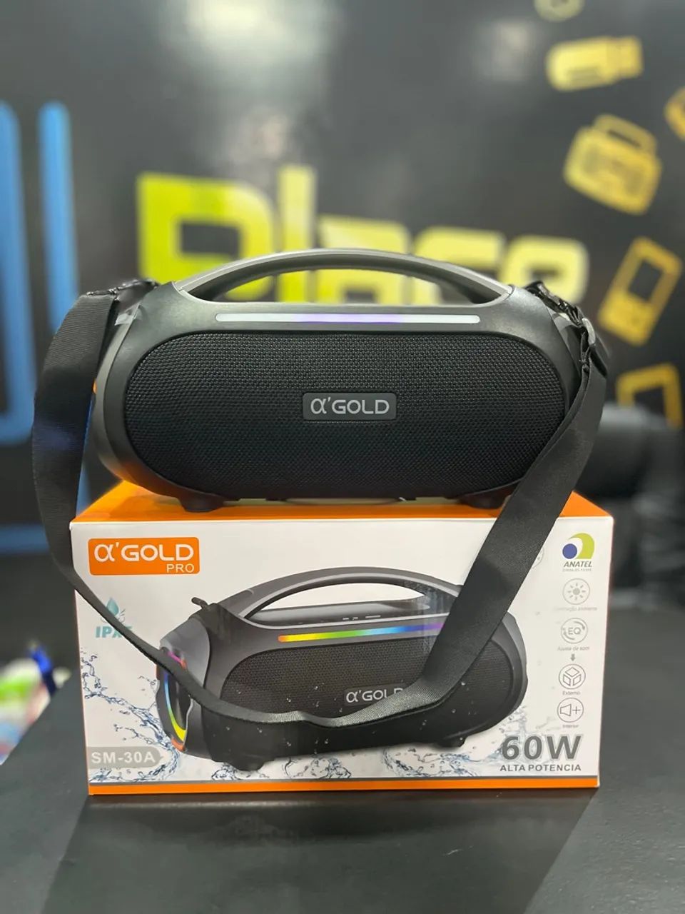 Caixa de Som Bluetooth 60W Alta Potência O'Gold - Foto 3
