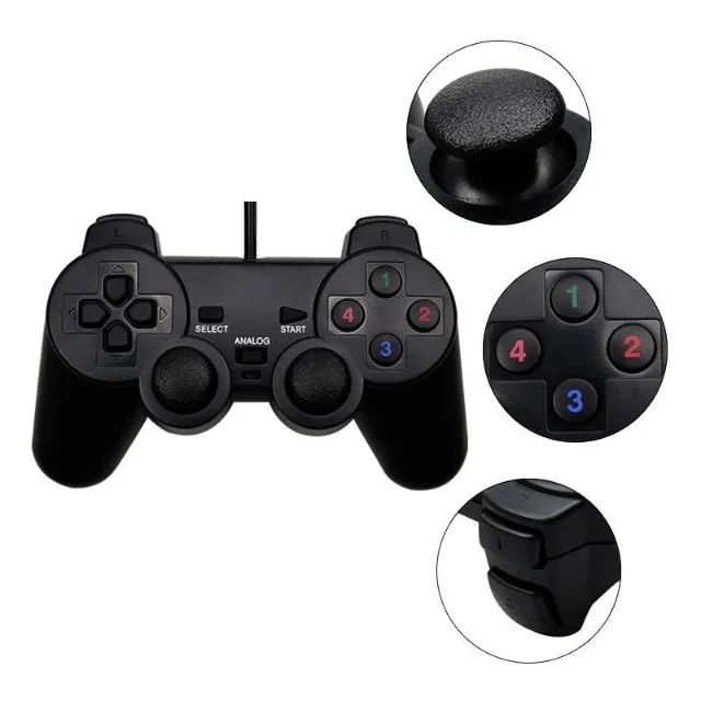 Controle USB Joystick para PC Raspberry TvBox Laptop Notebook - Foto 2