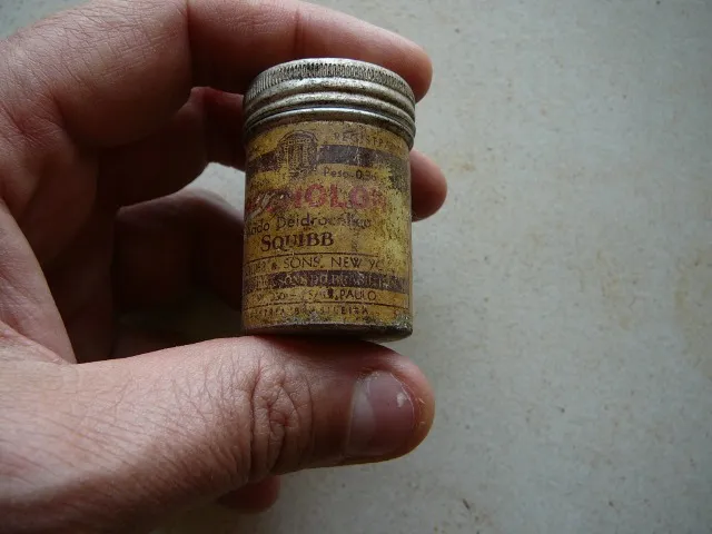 antiga embalagem de comprimidos Squibb