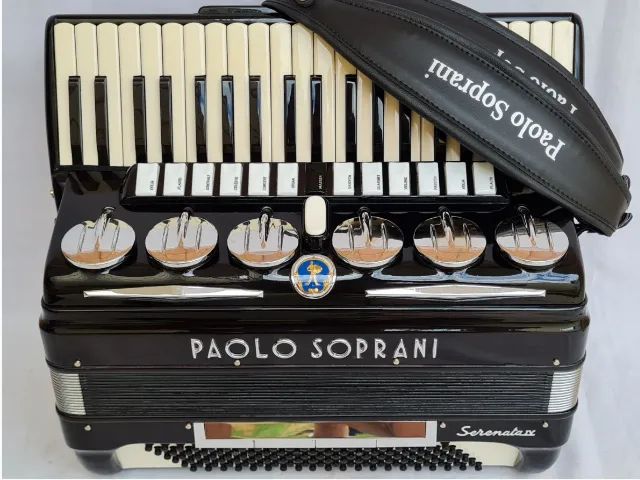 Acordeon 120 Baixos Paolo Soprani Serenata IV - Instrumentos
