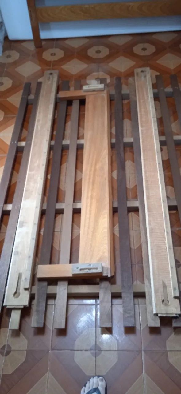 Cama de casal de madeira maciça tamanho padrão 64960522437377123