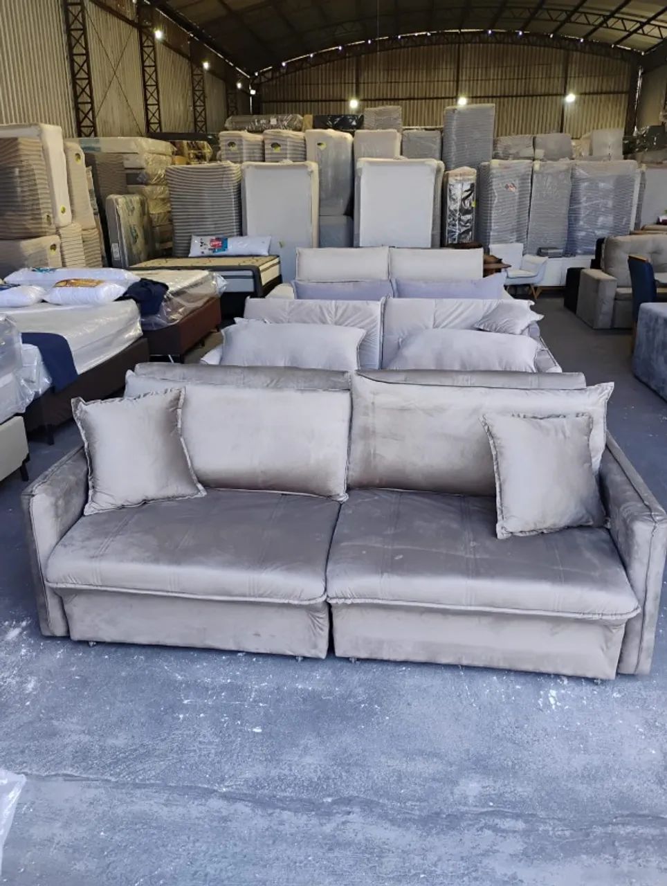Sofá Retratil Cama Lara 4 Lugares (2.10m) - Foto 2