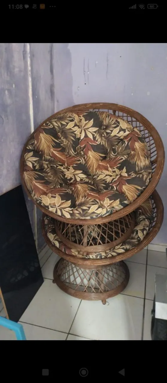 Poltrona de Vime com Almofada