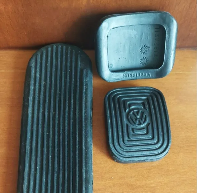 Jogo de pedaleira capa de pedal VW Fusca Brasilia Variant Original