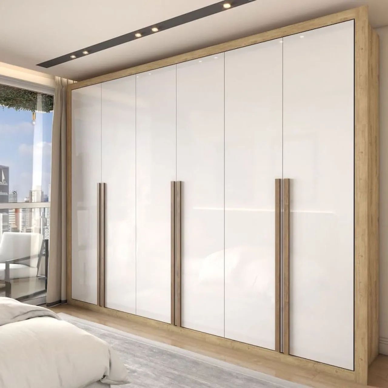Guarda-roupa planejado com design moderno