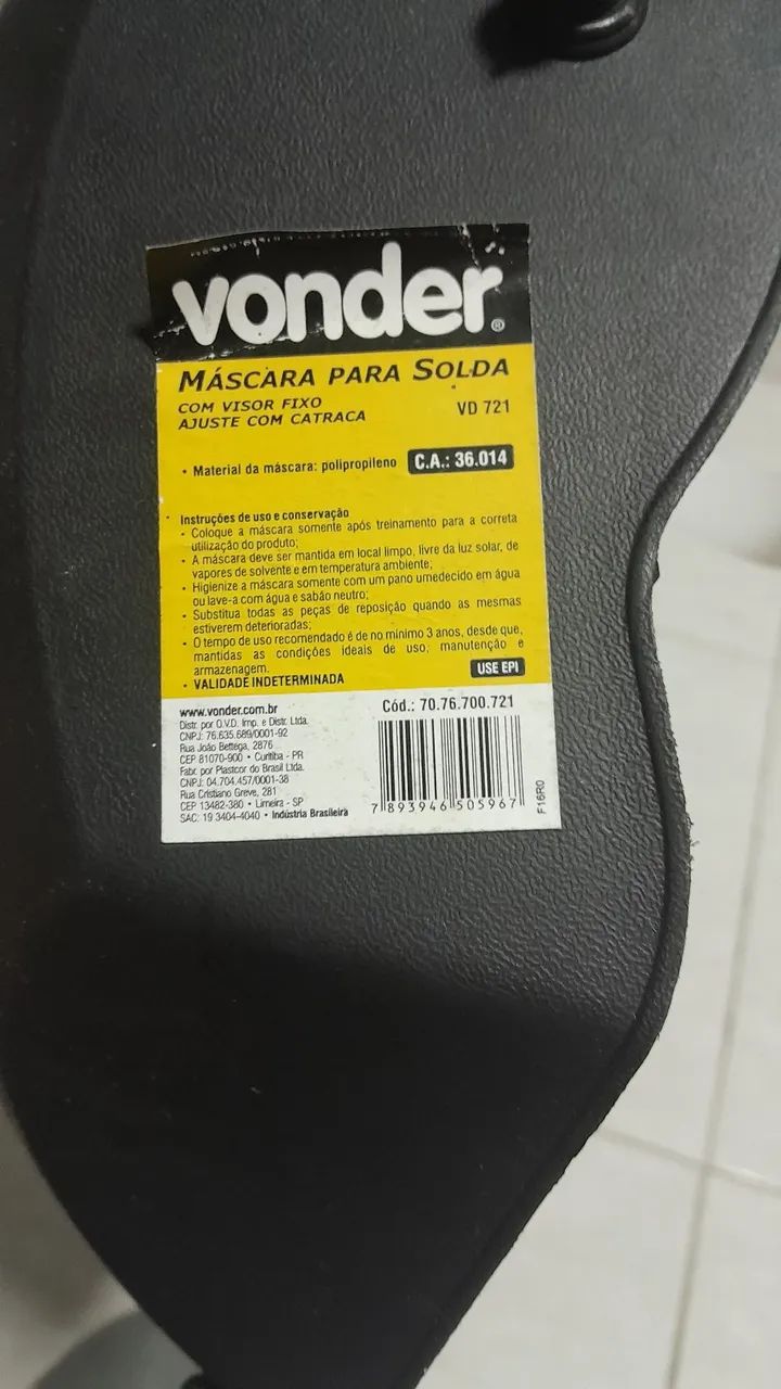 Máscara de Solda Vonder - Foto 3