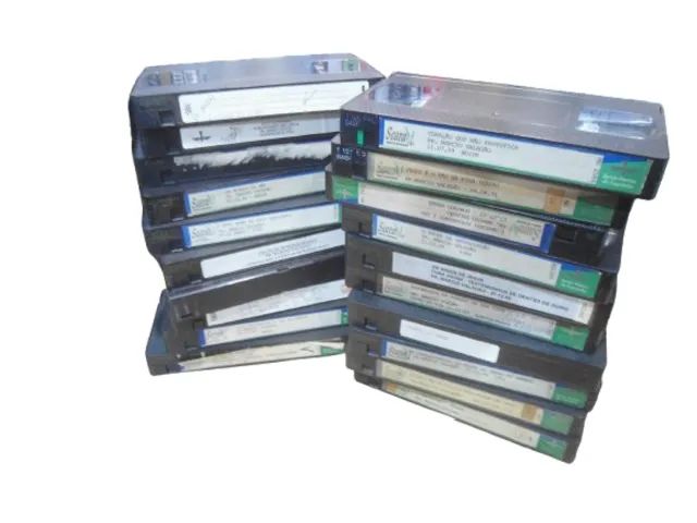lote com 20 Fita VHS usadas - para regravar - nao sei o conteudo
