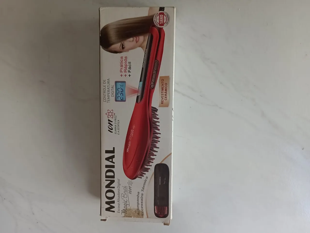 Escova Alisadora Digital Mundial Magic Brush