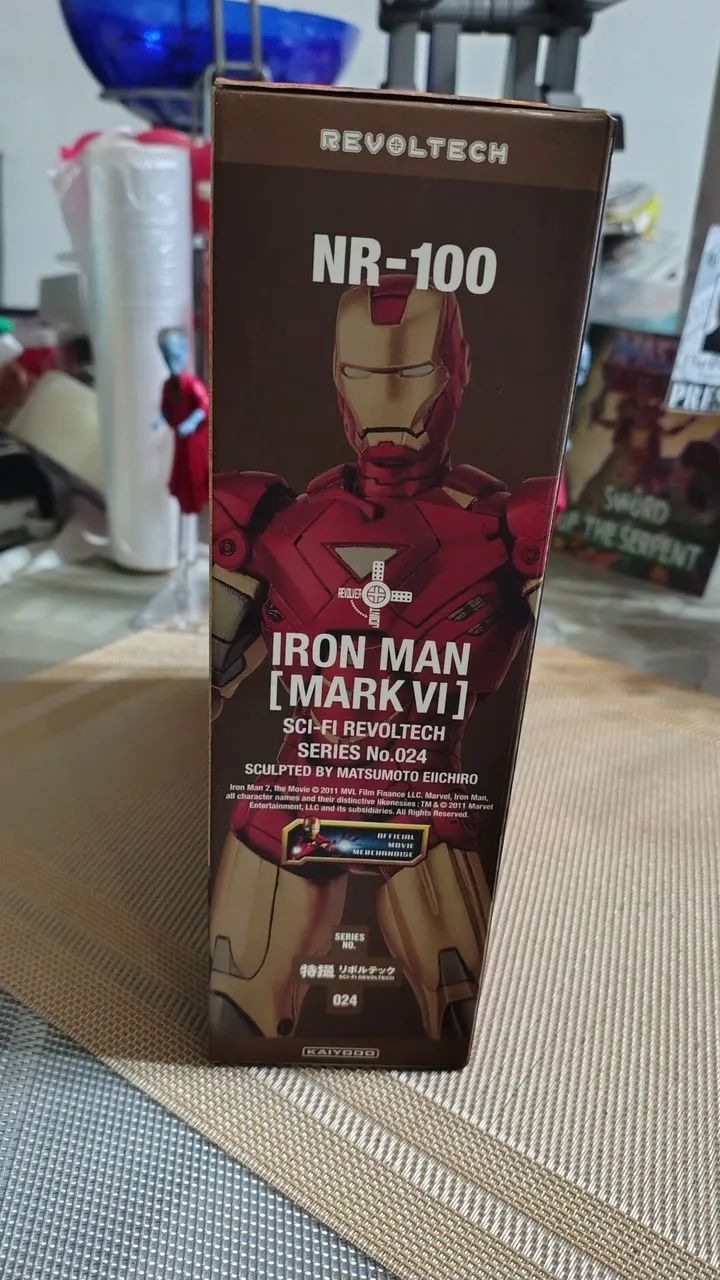 Iron Man Mark 6 Filme Iron Man 2 KAIYODO Sci-Fi Revoltech 024 compatível c/ Marvel Legends - Foto 4