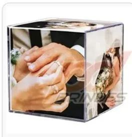 Conj 6 cubos para fotos 8,5x8,5 em acrílico - Decoração  - Foto 2