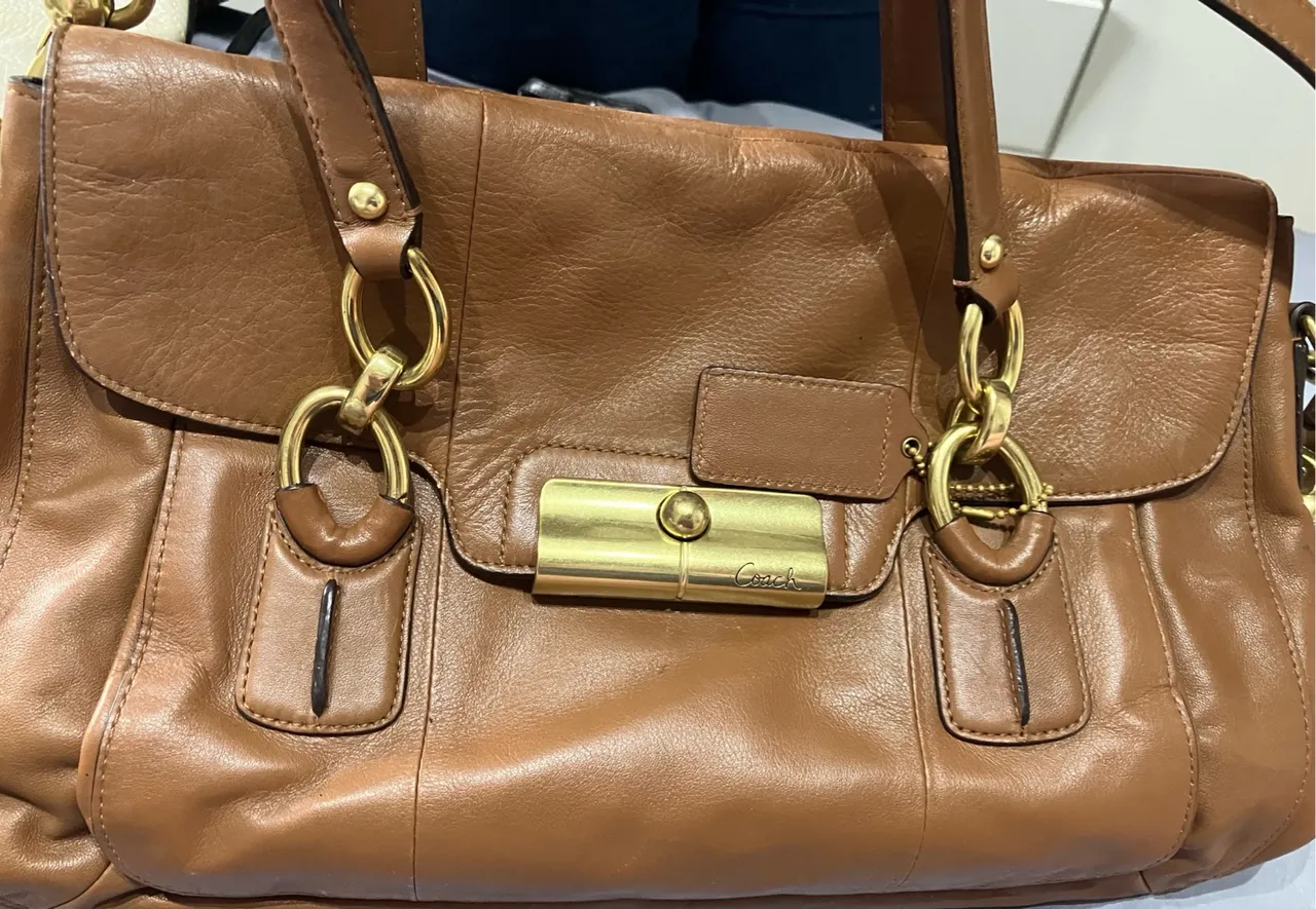 Bolsa Coach Original Couro Caramelo