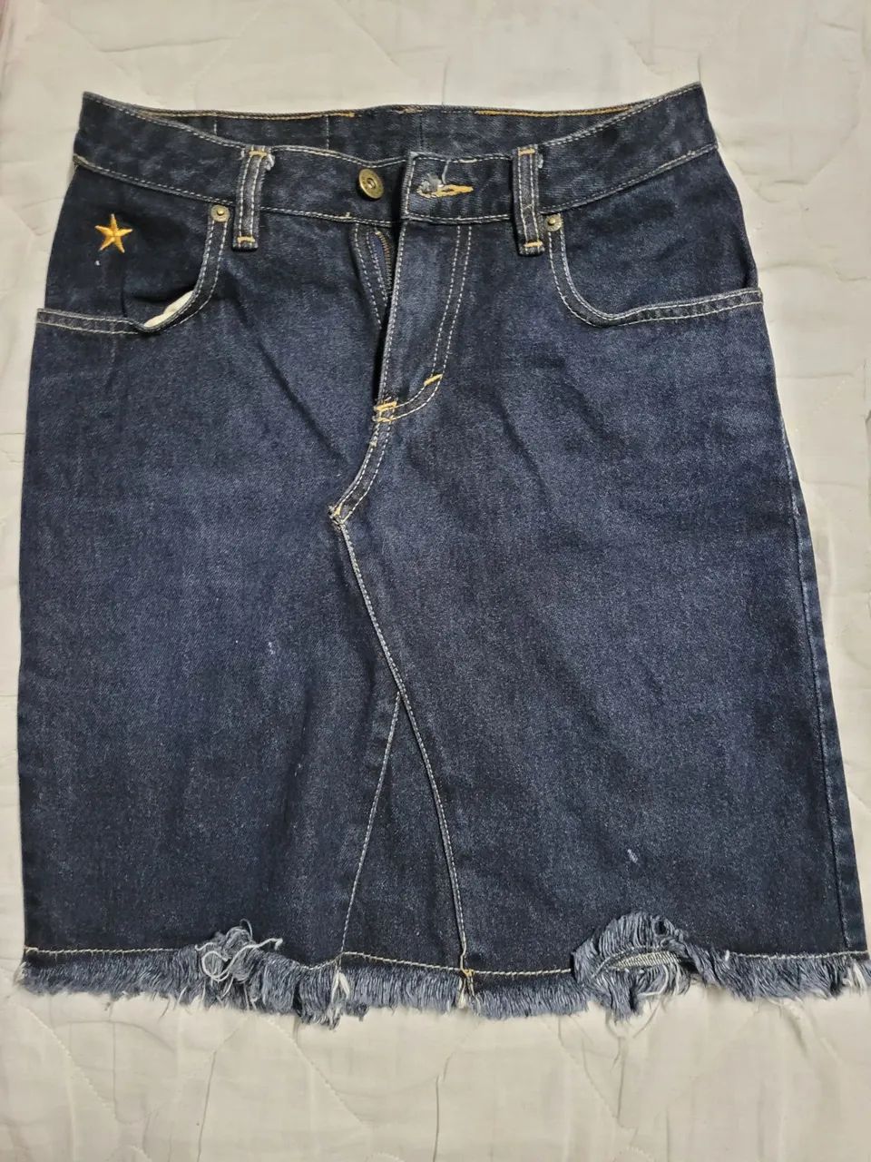 Saia Jeans Guaraná Brasil 38
