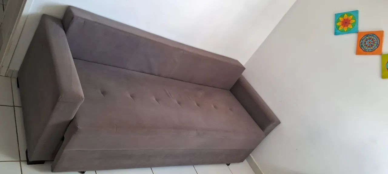 Sofá Cama 3 Lugares - Conforto e praticidade! - Foto 4