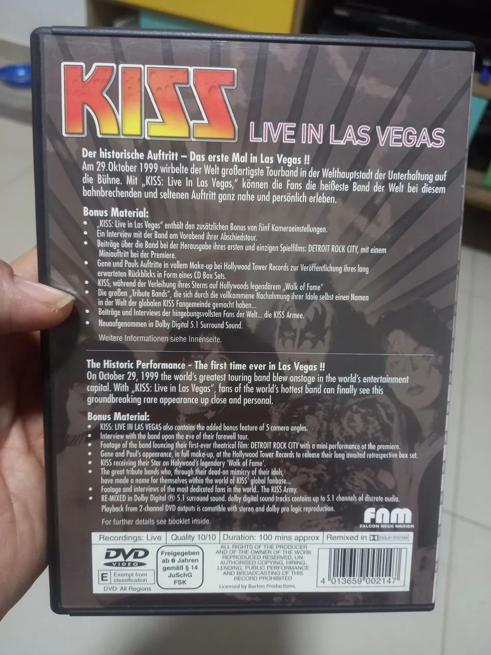 DVD KISS Live in Las Vegas - Foto 2