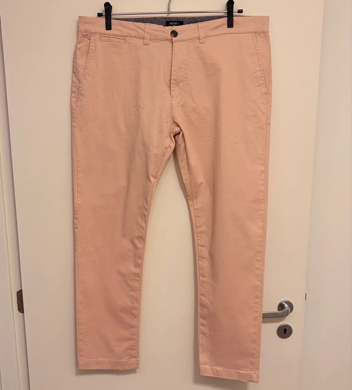 Calça alfaiataria rosa forever 21
