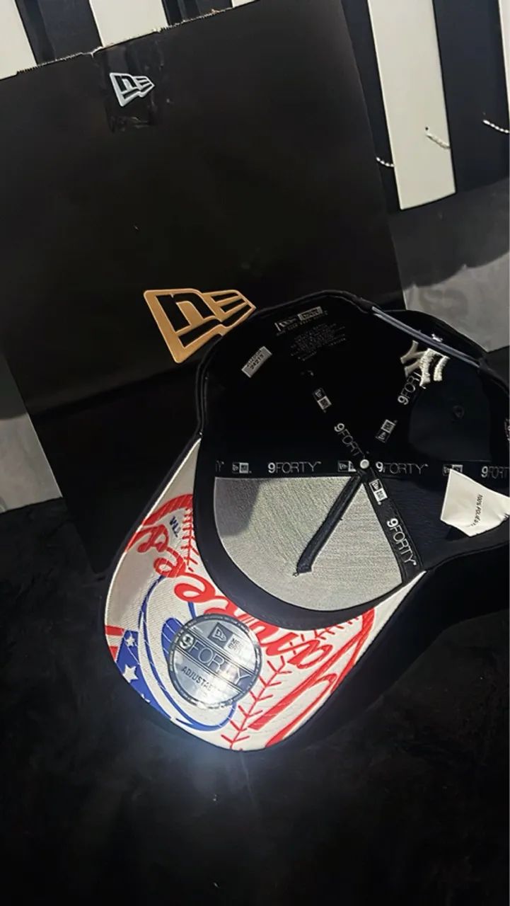 Boné New Era 9forty A-frame New York Yankees World Of Azul - Foto 4