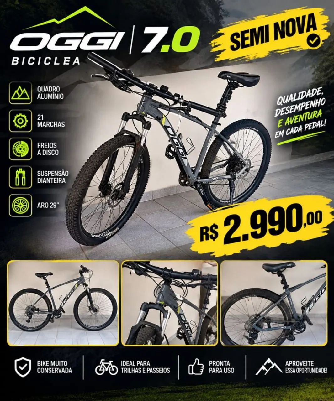 Vendo Bicicleta OGGI 7.0