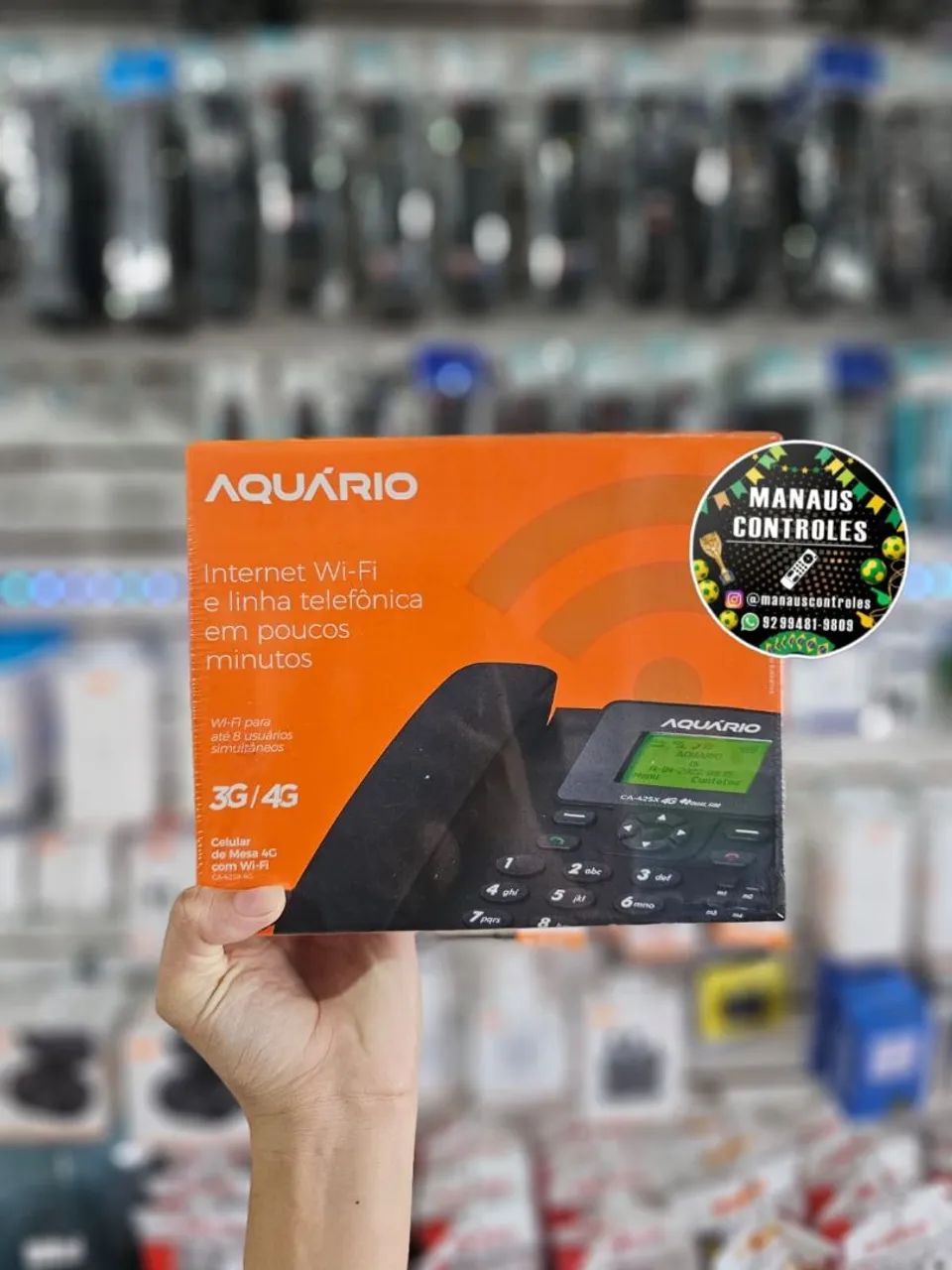 Telefone Celular De Mesa Rural com Chip Aquário Ca-42sx 4g 3g E 4g Com Wi-fi Desbloqueado - Foto 2