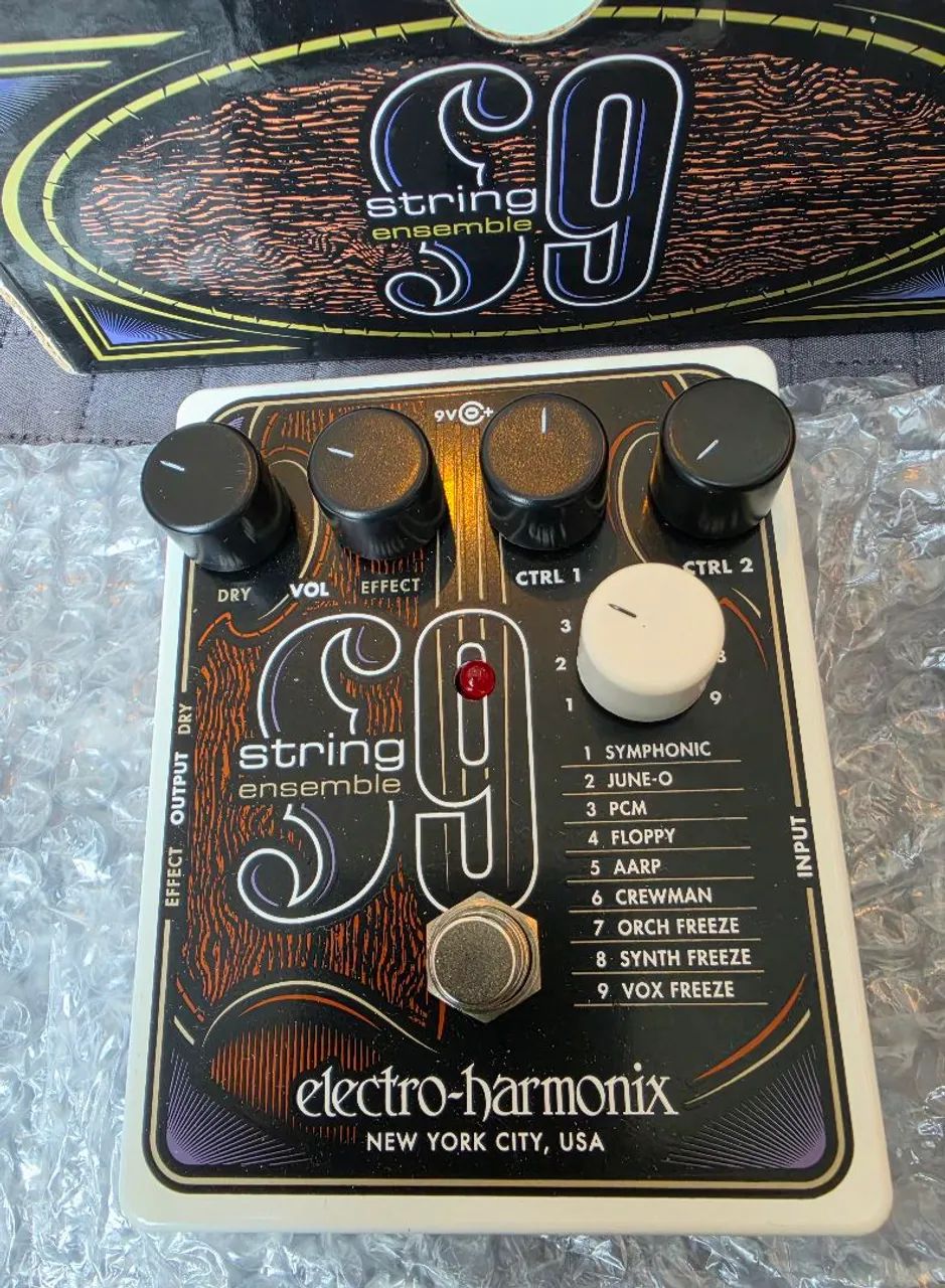 Pedal de guitarra S9 electro-harmonix String Ensemble.Open box. 9
