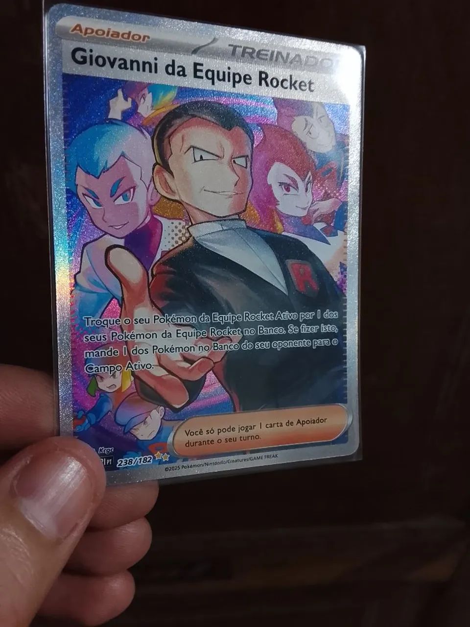 Carta Giovanni da Equipe Rocket Original Nova! - Foto 5