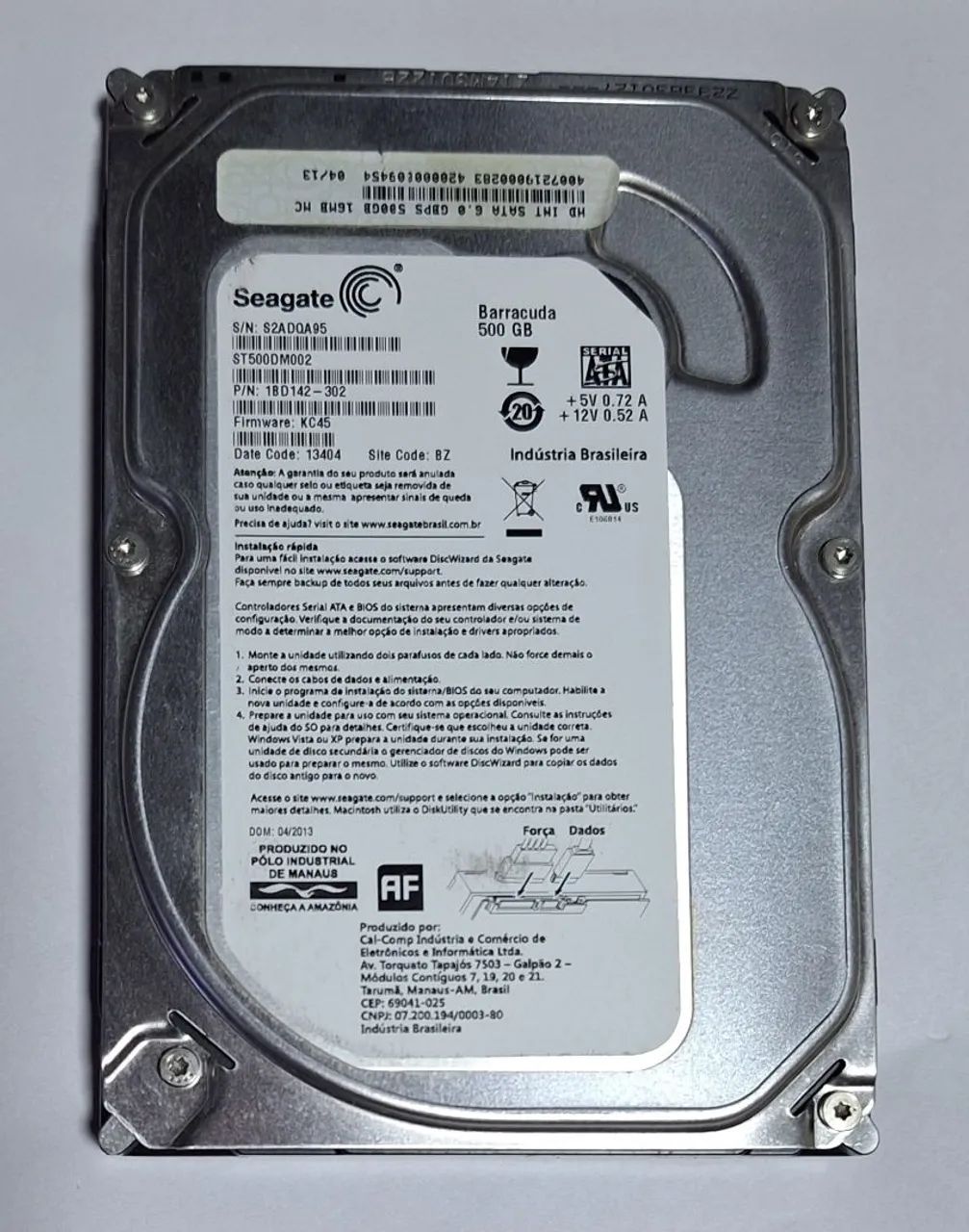 HD 500 GB SEAGATE