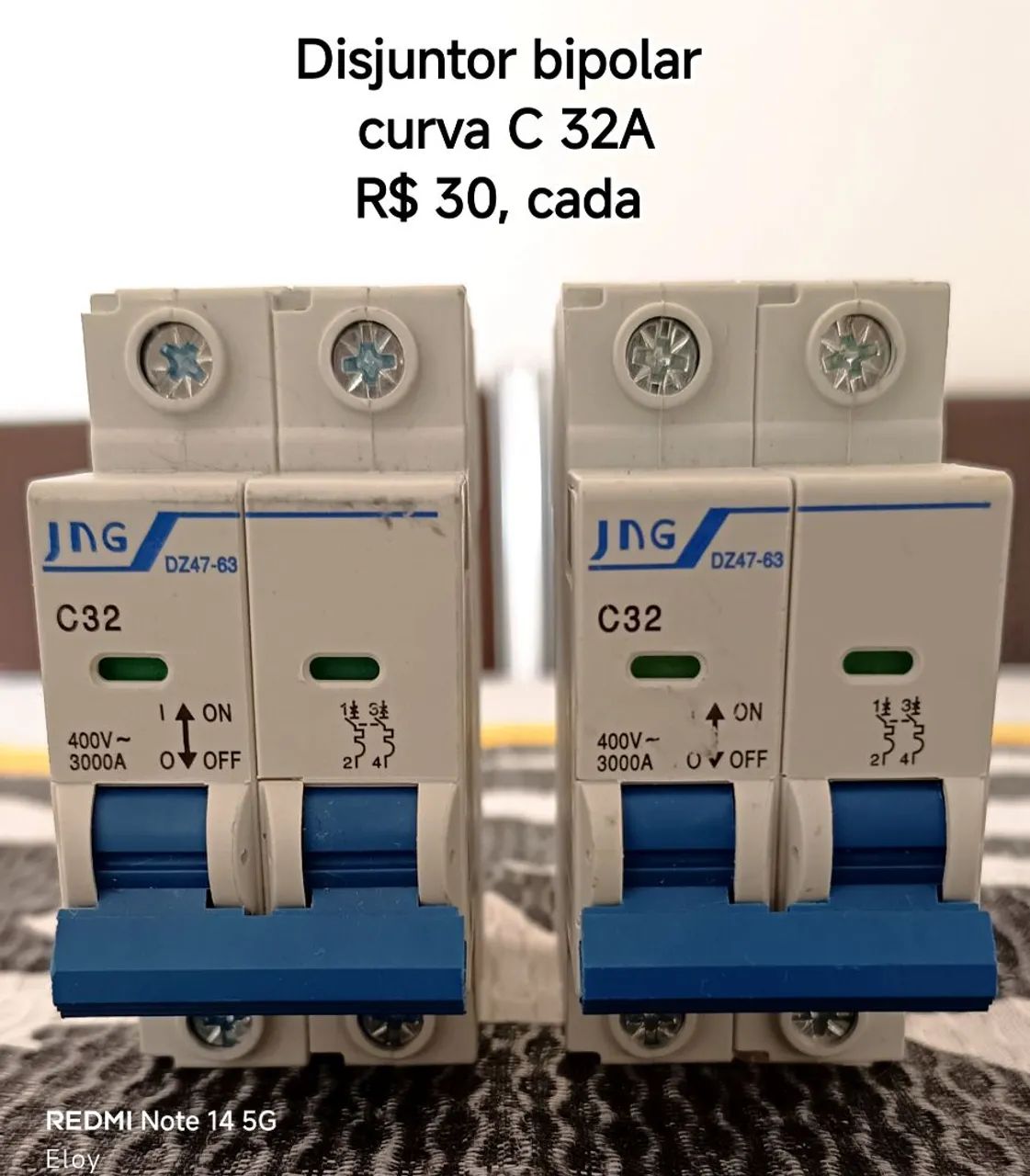 Disjuntor Bipolar C 32A