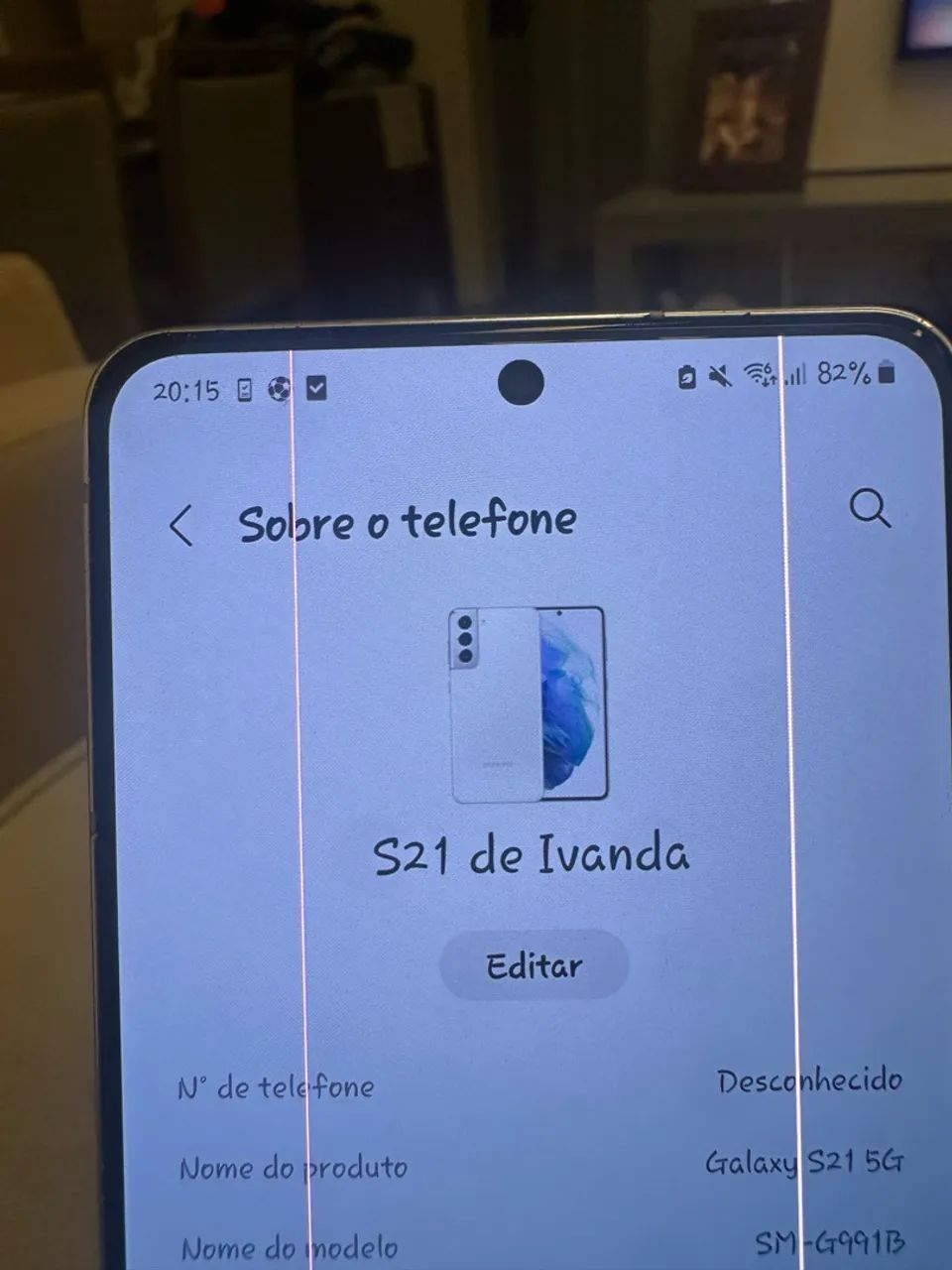 Galaxy S21 5G - Problema Tela - Foto 2
