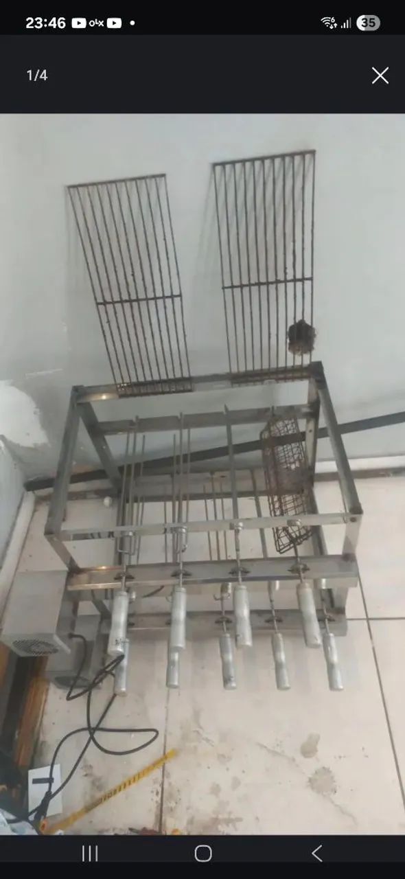 Churrasqueira  com espeto 
